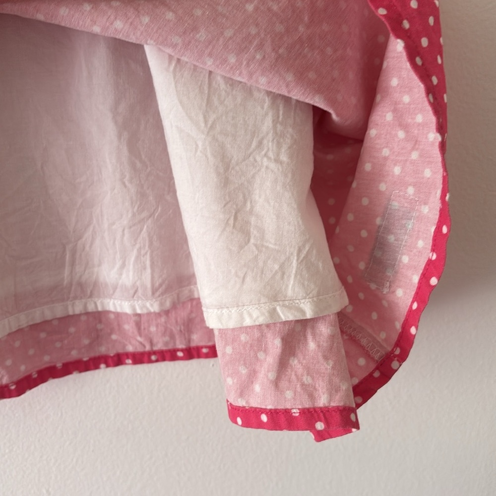 Merce and Me pink and white polka dot 100% cotton dress - Picture 3 of 5